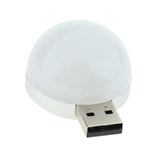 Maxbell USB LED Rounded Night Lamp for Bedroom Table Tent Reading White Color