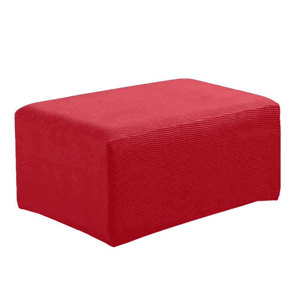 Max Ottoman Covers Foot Rest Sofa Slipcovers Furniture Protector Wine Red