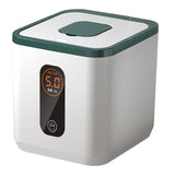 Maxbell Sealed Grain Storage Bin Multifunction for Countertop Cabinets Green 5L