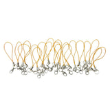 Maxbell 20pcs DIY Mobile Cellphone Keychain Lanyard Charms DIY Rope Yellow