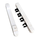 Maxbell 2x Pool Cue Rack Wooden Stand Storage Table Sticks Wall Mounted Cue Clips White
