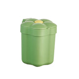 Maxbell Cute Desktop Trash Can Removable Container Fashion for Office Home Bathroom Green