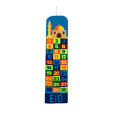 Maxbell Advent Calendar 2021 Ramadan Decorations 30 Days Eid Mubarak Hanging Felt Multicolor