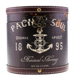 Max Wooden Cylinder Tissue Box Towel Napkin Holder Container 1895