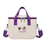 Maxbell Portable lunch Storage Bag Insulated Lunch Box Keep Warm for Camping Children Adults violet