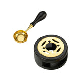 Maxbell Melting Pot Sealing Furnace Tool for Melting Seals Beads Sealing Stamp Stamp black