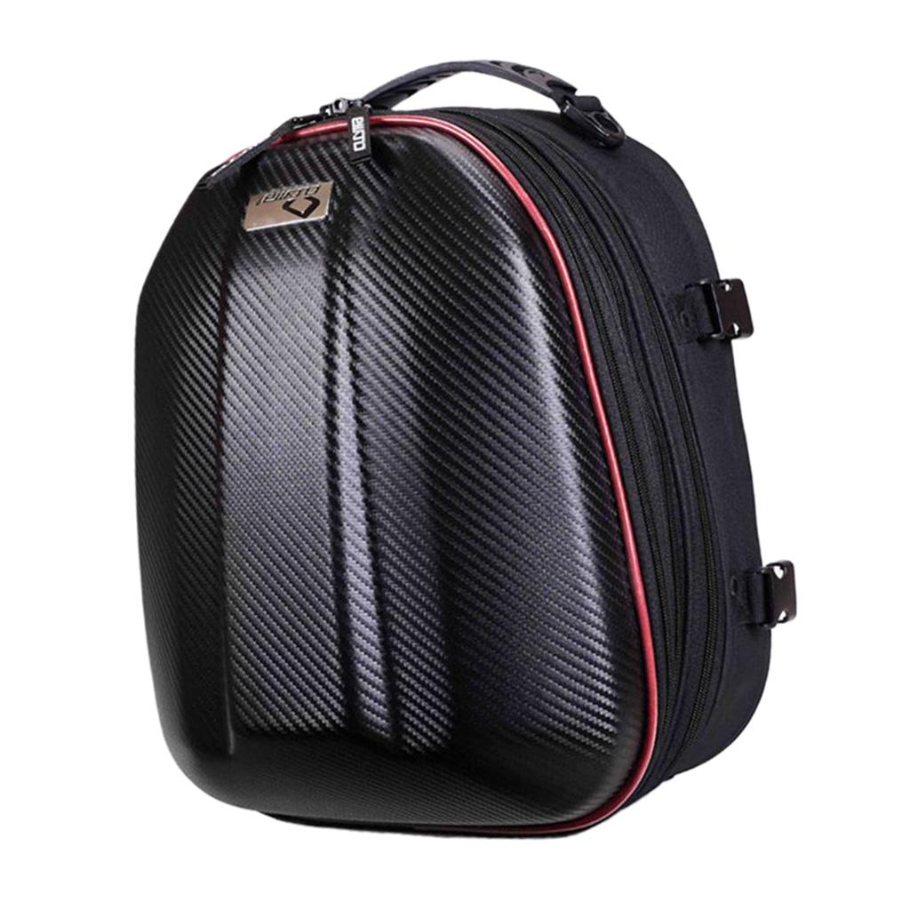 Max Maxb Waterproof Motorcycle Rear Tail Helmet Seat Bag Back Seat Storage red