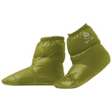 Maxbell Outdoor Camping Duck Down Slippers Sock Shoes Warmer Boot Booties Green M