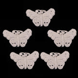 Max 5 Pieces Embroidery Lace Patches Appliques for Clothes Dress Decor Butterfly
