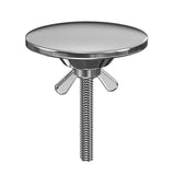 Maxbell Kitchen Sink Hole Cover Durable Kitchen Accessory 1.97inch Faucet Hole Cover Argent