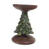 Maxbell Christmas Tree Candle Holder Candlestick Decorative for Home Xmas Table 8.5cmx8.5cmx12cm