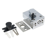Maxbell Durable Keyless Stainless Steel Glass Door Lock Anti-theft Security Lock Silver