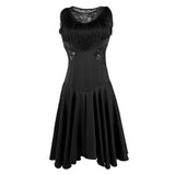 Max Latin Tassel Dance Dress Fringe Stage Performance Costume Dancewear Black M
