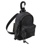 Maxbell Mini Backpack Handbag Organizer Casual Portable Zipper for Outdoor Cycling Black