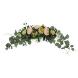 Max Artificial Peony Flower Leaves Door Lintel Wreath Garland Wedding Ornaments