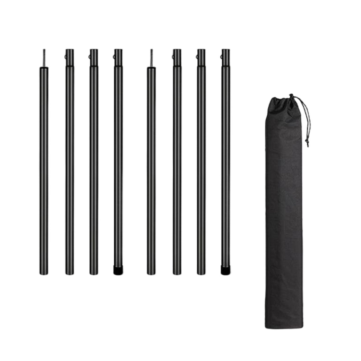 Maxbell Tent Poles Canopy Pole Telescopic Tarp Poles for Tarp Camping Tent Hiking Black