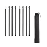 Maxbell Tent Poles Canopy Pole Telescopic Tarp Poles for Tarp Camping Tent Hiking Black