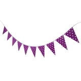 Max Paper Wave Point String Pennant Banner Birthday Party Decor Deep Purple