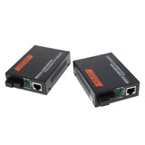 Max 2x 1000Mbps External Ethernet Media Converter Single Mode Fiber Transceiver