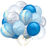 Maxbell 20pcs Set Agate Confetti Latex Balloons for Wedding Party Decoration B
