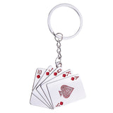 Max Car Keychain Auto Motorcycle Metal Poker Key Chain Bag Pendant  Black