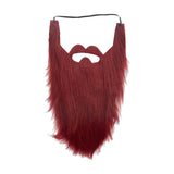 Maxbell Long Beard Costume Adult Kids Dwarf Gnome Beard for Festive Party Supplies Red