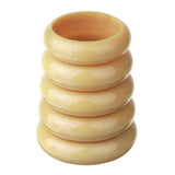 Maxbell Nail Art Pen Brush Holder Case Makeup Brush Holder Storage Container Beige