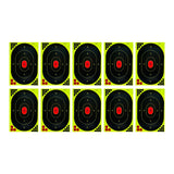 Maxbell 10Pcs Oval Silhouette Target 12Inchx18inch Self Adhesive Stickers Practice