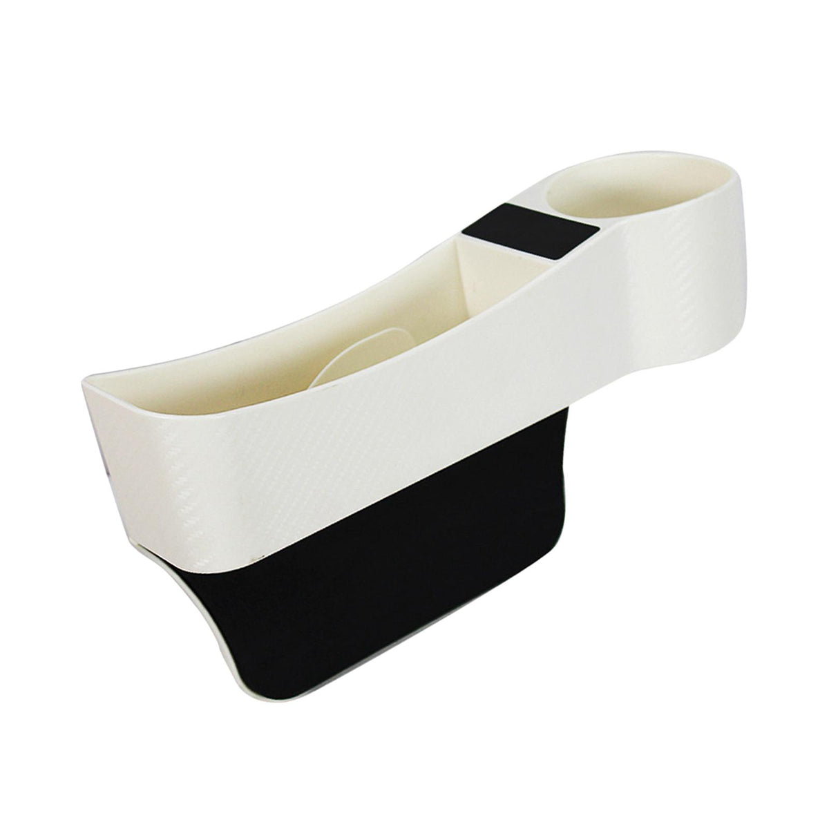 Maxbell Car Seat Gap Filler Organizer Console Side Extra Pouchs Seat Gap Storage Box White