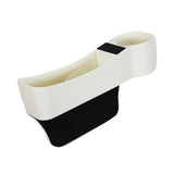 Maxbell Car Seat Gap Filler Organizer Console Side Extra Pouchs Seat Gap Storage Box White