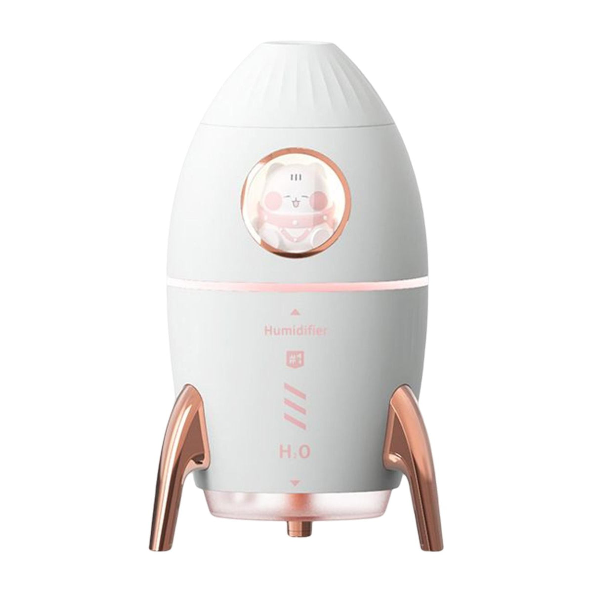 Maxbell Portable 350ml Air Humidifier Quiet USB Night Light for Bedside Table Travel White