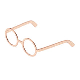 Maxbell 1 / 6 soldier accessories glasses 2.6x2.3cm rose gold