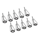 Max 10pcs Spinning Baitcasting Fishing Rod Top Tip Guide Eye Ring Diameter 2.2mm