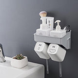 Max Bathroom Storage Dispenser Towel Coat Hanger Gray Dispenser