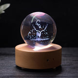 Maxbell 80mm Clear Crystal Ball Photography Prop Table Decoration Elk