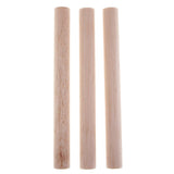 Maxbell 20mm Round Balsa Wood Sticks Unfinished Woodcraft Stick Dowel Rod 3 Pieces 200mm
