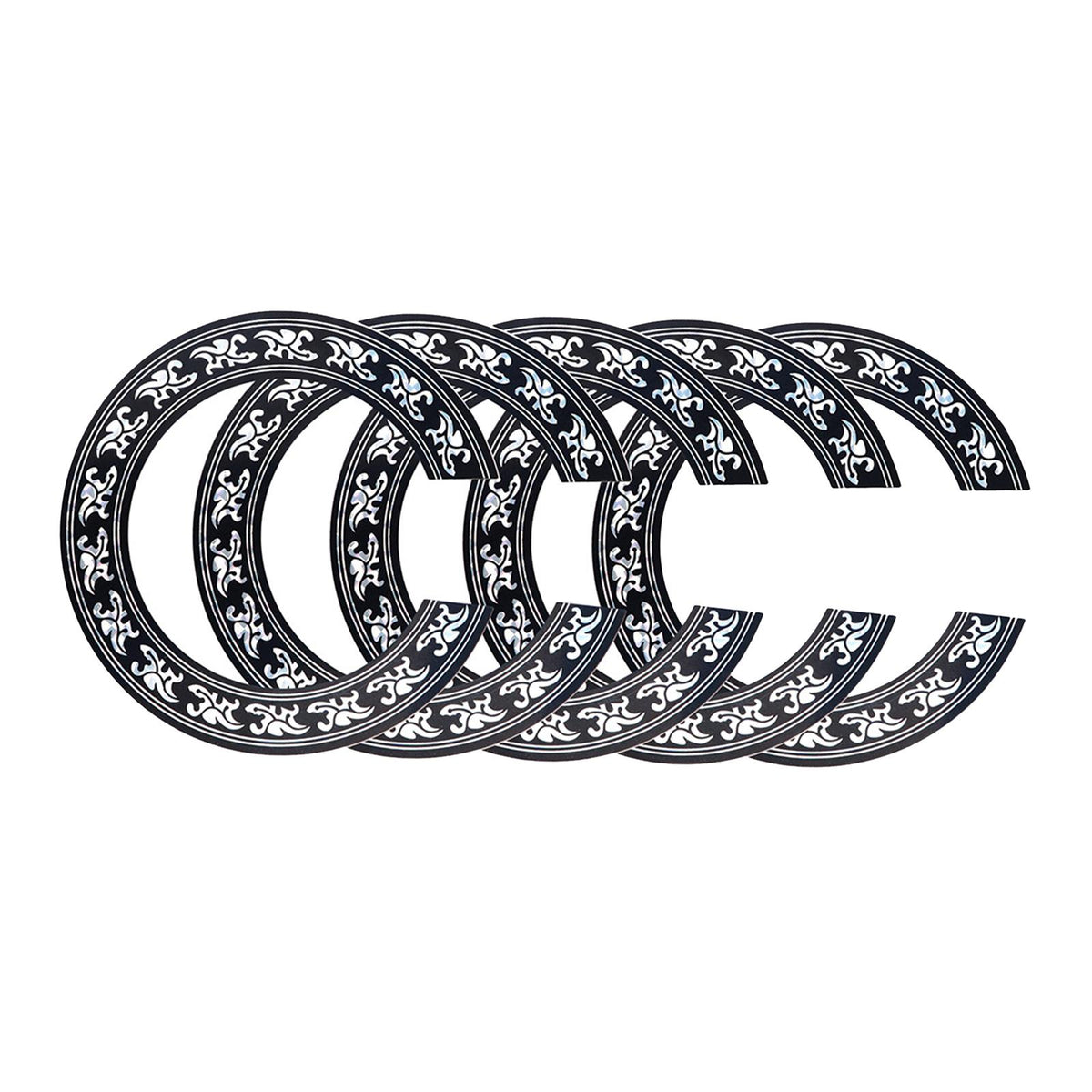 Maxbell 5/Set Soundhole Rosette Decal Sticker for 39'' inch Classic Guitar DIY Parts