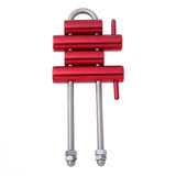 Maxbell Aluminum Rock Climbing Rack Descender Rappelling Descending Gear 4 Bar Red