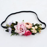 Maxbell Flower Head Garland Girl Beach Crown Hair Band Headband Wedding Decor Pink