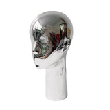 Maxbell Mannequin Head Hat Caps wighairpiece Display Holder Professional Durable Fashion silvercolored