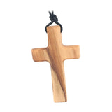 Maxbell Wood Cross Necklace Creative with Lanyard for Christmas Anniversary Birthday