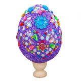 Maxbell Easter DIY Sequin Snow Polymer Clay Easter Eggs for Kids Holiday Gift Violet