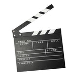 Maxbell Movie Film Clap Board Clapper Board Film Slate Mini for TV Shows Black English