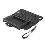 Maxbell PU Leather Protective Case Flip Handheld for Switch Game Console Black for New Model