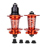 Maxbell Bicycle Front Rear Disc Brake Hubs Aluminium Alloy 32Hole Mountain Bike Hubs Red XD