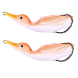 Max 2pcs Floating Duck Lure 10.5cm Bass Bait Fishing Tackle Orange