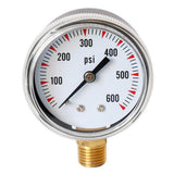 Max Metal Radial Pressure Gauge for Oil Air Water TS-Y50-600psi Male Thread