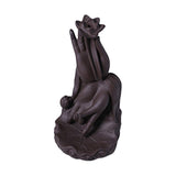Maxbell Backflow Incense Burner Waterfall Censer Crafts Lotus for Relaxation Office