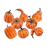 Maxbell Foam Pumpkins DIY Decoration Simulation Halloween for Dining Table  8pcs Yellow