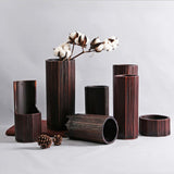 Maxbell Japanese Style Bamboo Flower Vase Antique DIY Hydroponics Plant Vase 07